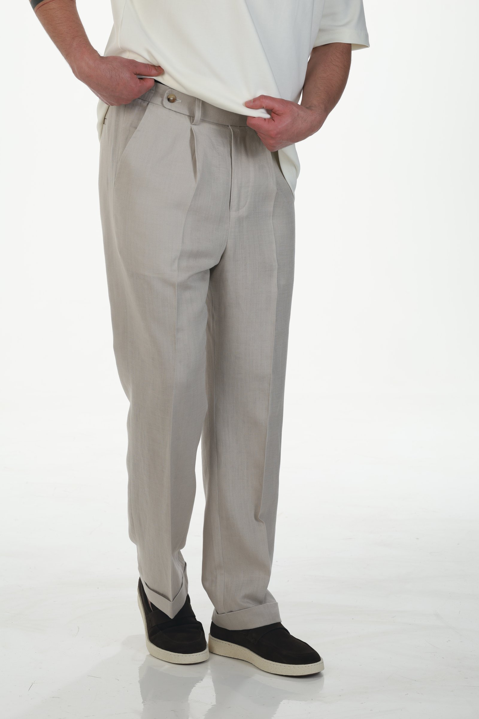 CASUAL LINEN SUIT (BEJ)